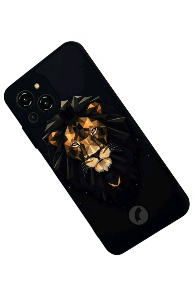 Reeder S23 Pro Max Uyumlu Aslan Tasarımlı Glossy Premium Kılıf