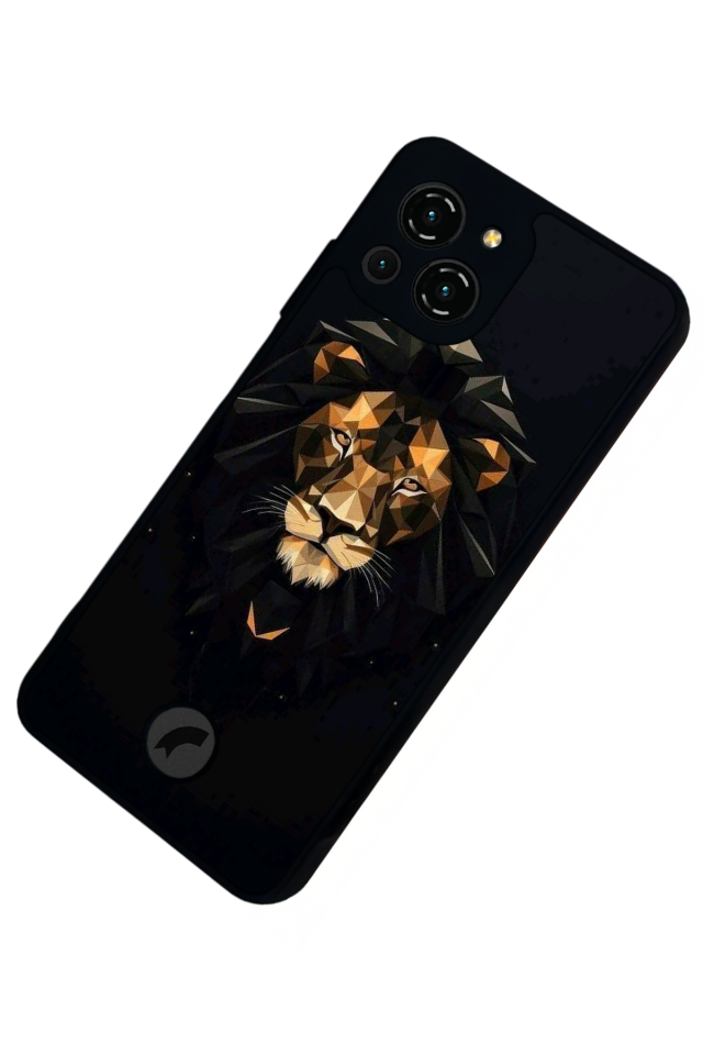 Reeder S23 Pro Max Uyumlu Aslan Tasarımlı Glossy Premium Kılıf