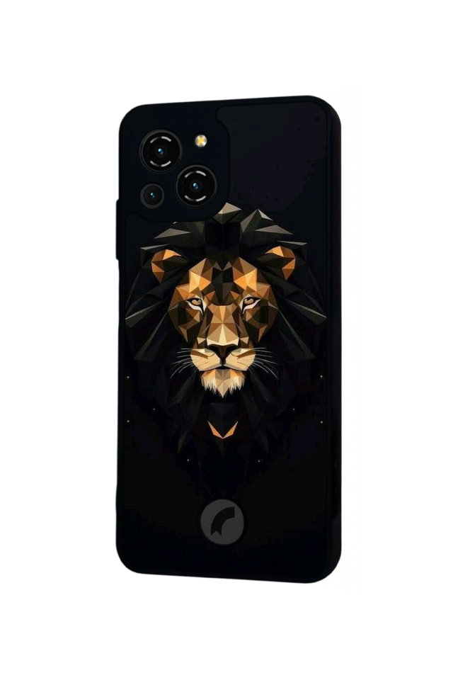 Reeder S23 Pro Max Uyumlu Aslan Tasarımlı Glossy Premium Kılıf