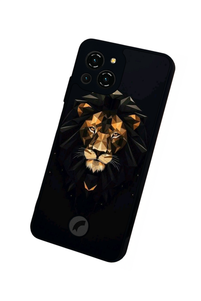 Reeder S23 Pro Max Uyumlu Aslan Tasarımlı Glossy Premium Kılıf