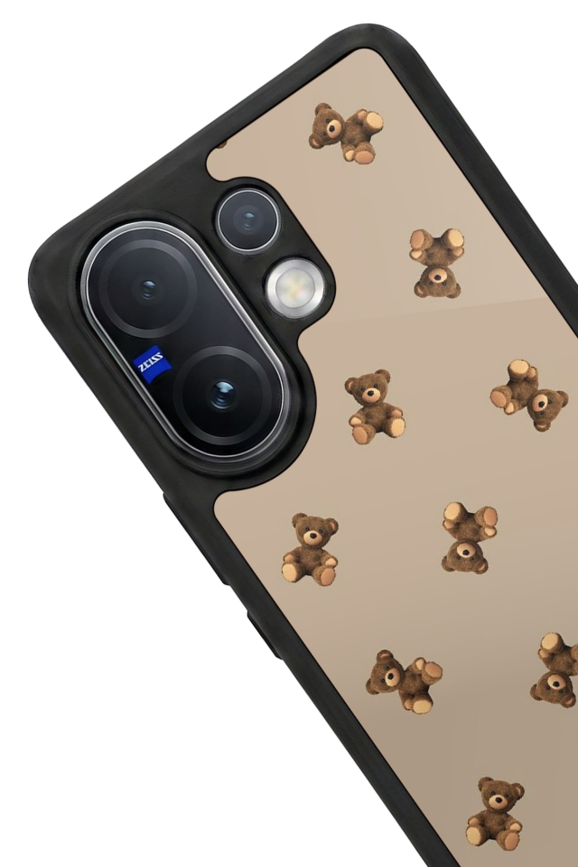 Vivo V60 Uyumlu Ayı Tasarımlı Glossy Premium Kılıf