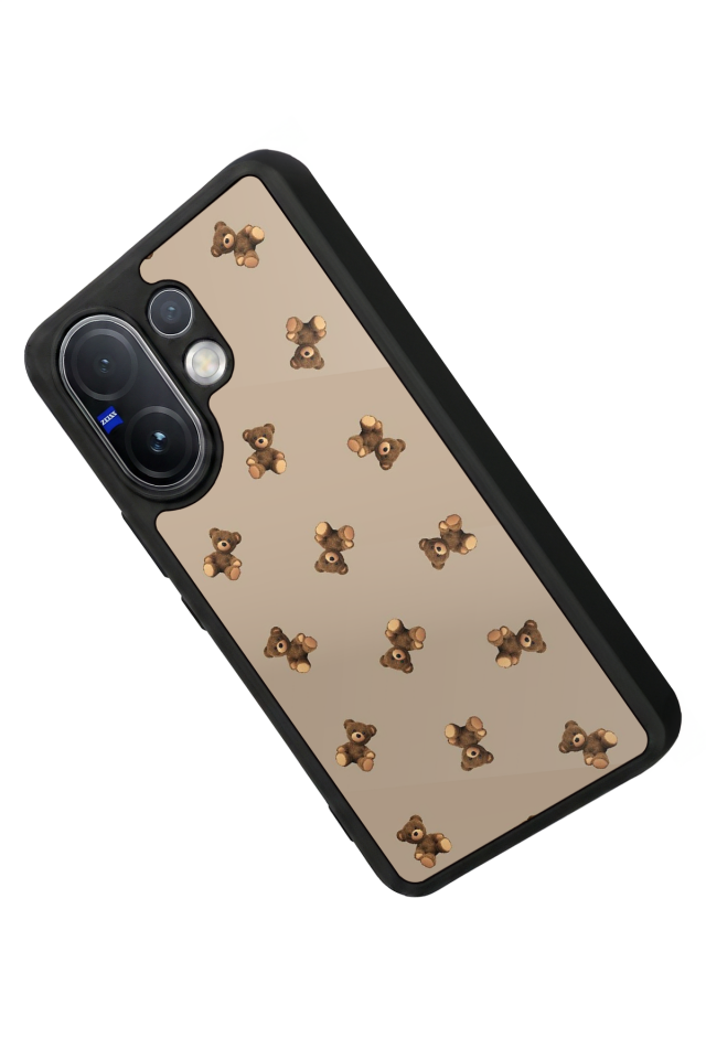 Vivo V60 Uyumlu Ayı Tasarımlı Glossy Premium Kılıf