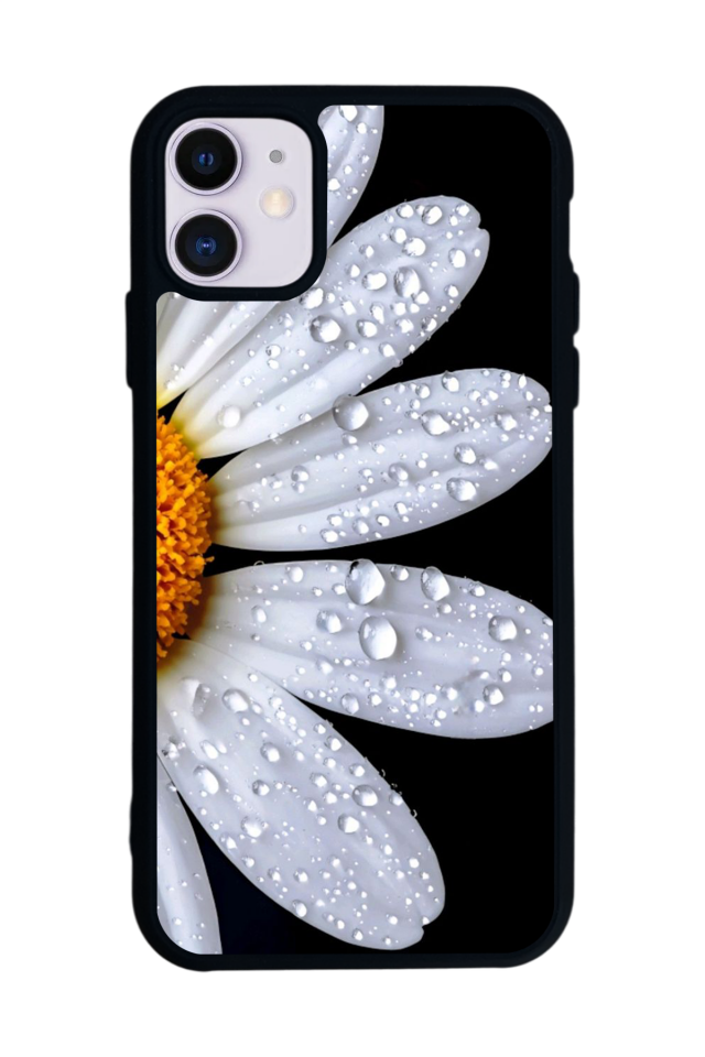 iPhone 11 Uyumlu Cicek Tasarımlı Glossy Premium Kılıf