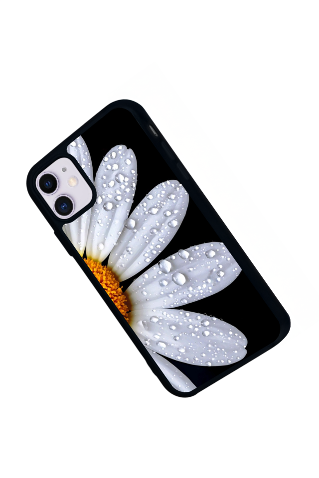 iPhone 11 Uyumlu Cicek Tasarımlı Glossy Premium Kılıf