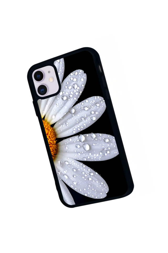 iPhone 11 Uyumlu Cicek Tasarımlı Glossy Premium Kılıf