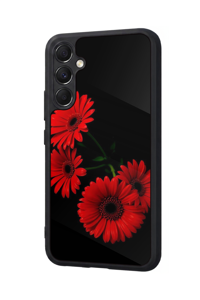 Samsung Galaxy M34 Uyumlu Cicek Tasarımlı Glossy Premium Kılıf