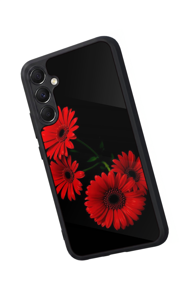Samsung Galaxy M34 Uyumlu Cicek Tasarımlı Glossy Premium Kılıf