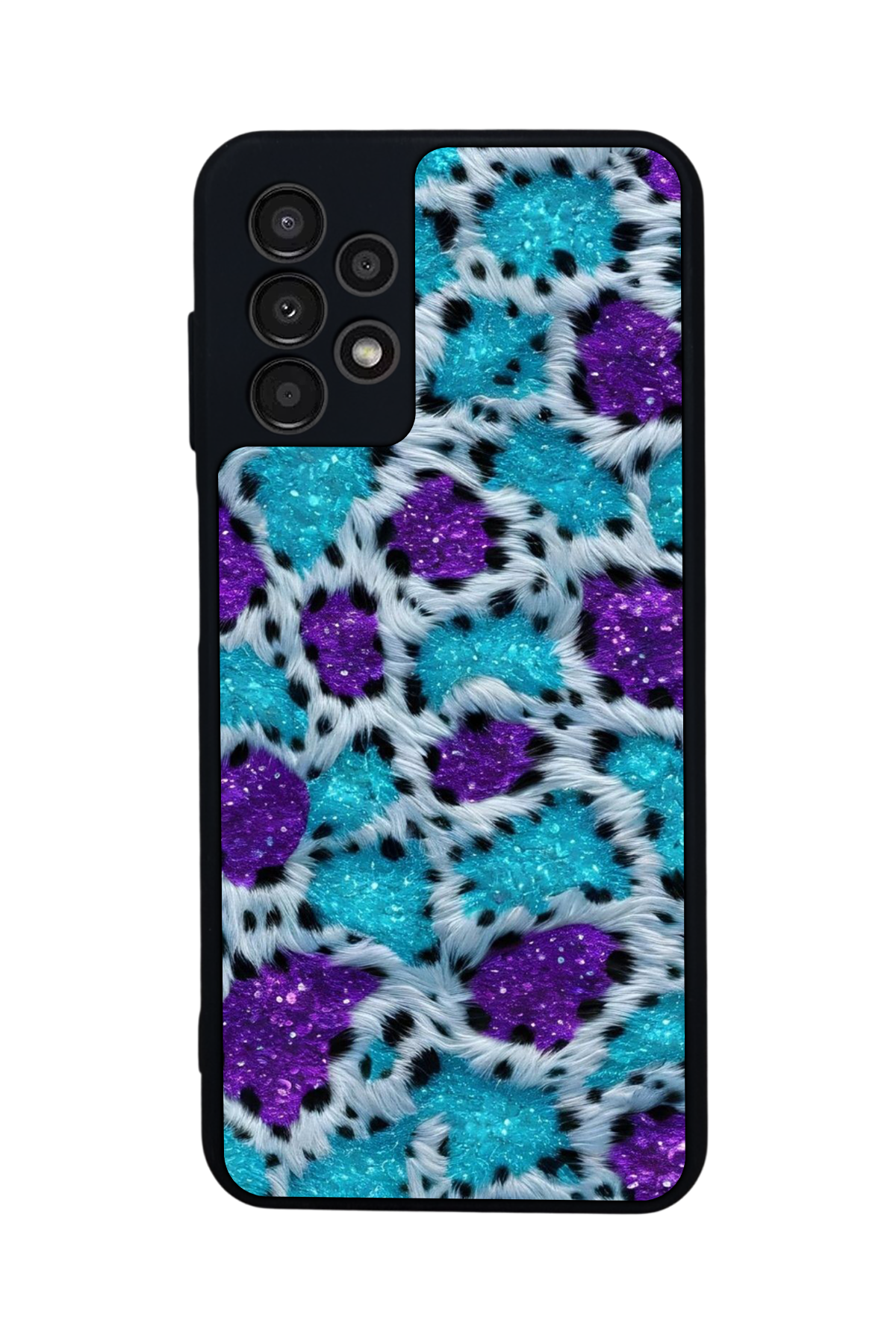Samsung Galaxy A23 Uyumlu Hologram Leopar Tasarımlı Glossy Premium Kılıf