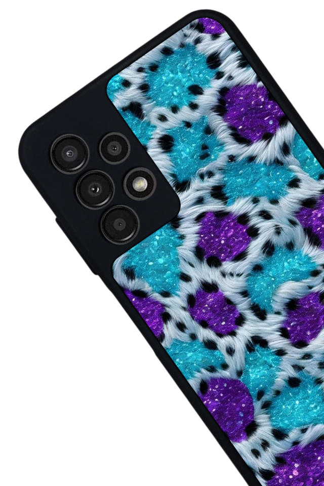 Samsung Galaxy A23 Uyumlu Hologram Leopar Tasarımlı Glossy Premium Kılıf