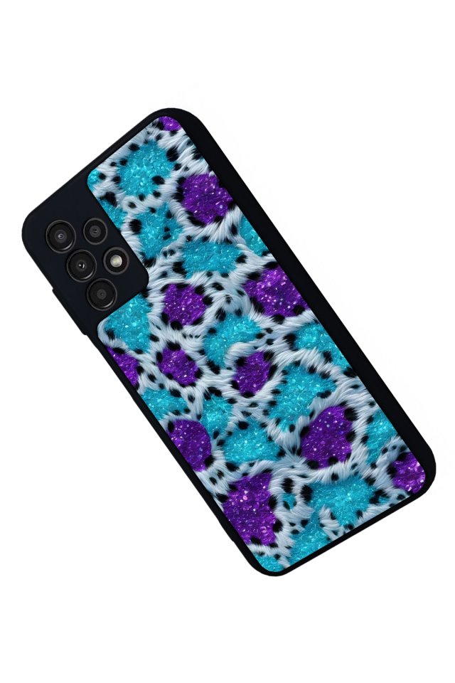 Samsung Galaxy A23 Uyumlu Hologram Leopar Tasarımlı Glossy Premium Kılıf