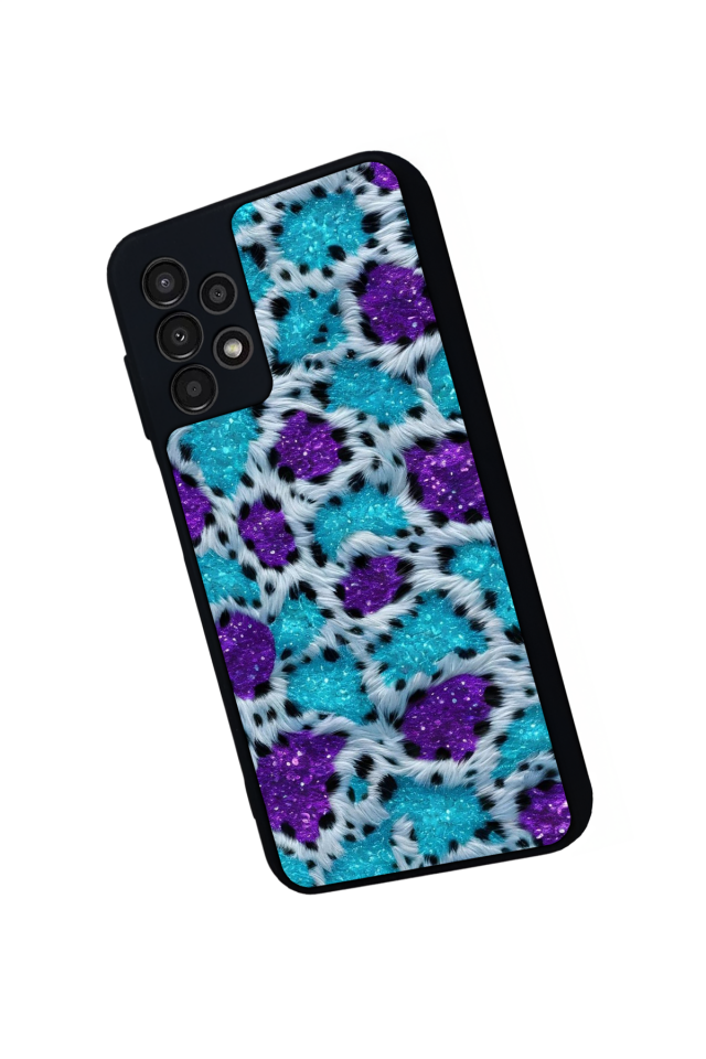 Samsung Galaxy A23 Uyumlu Hologram Leopar Tasarımlı Glossy Premium Kılıf