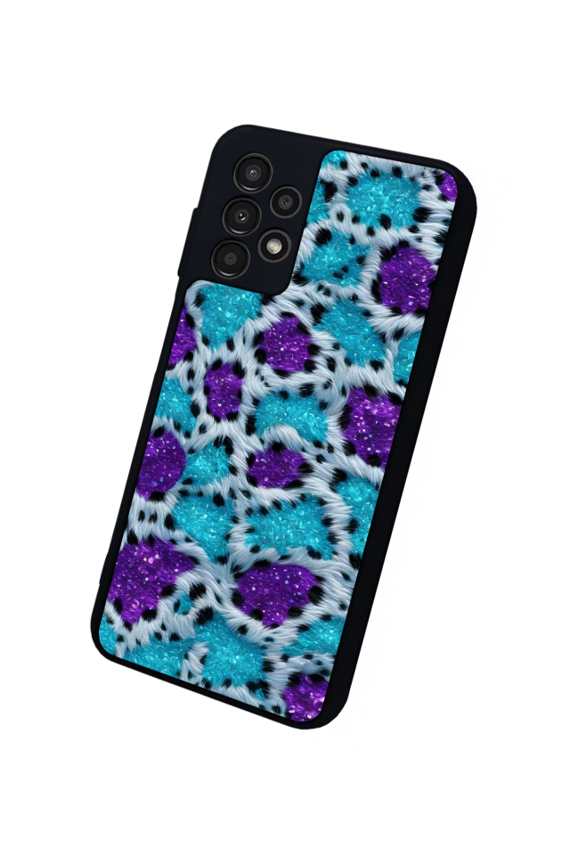 Samsung Galaxy A23 Uyumlu Hologram Leopar Tasarımlı Glossy Premium Kılıf