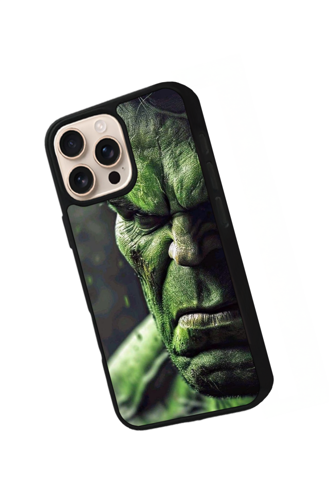iPhone 16 Pro Max Uyumlu Hulk Tasarımlı Glossy Premium Kılıf