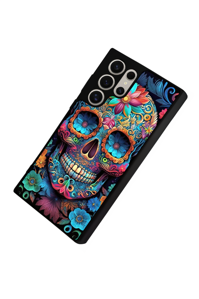 Samsung Galaxy S22 Ultra Uyumlu KuruKafa Tasarımlı Glossy Premium Kılıf