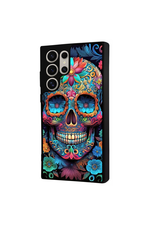 Samsung Galaxy S22 Ultra Uyumlu KuruKafa Tasarımlı Glossy Premium Kılıf