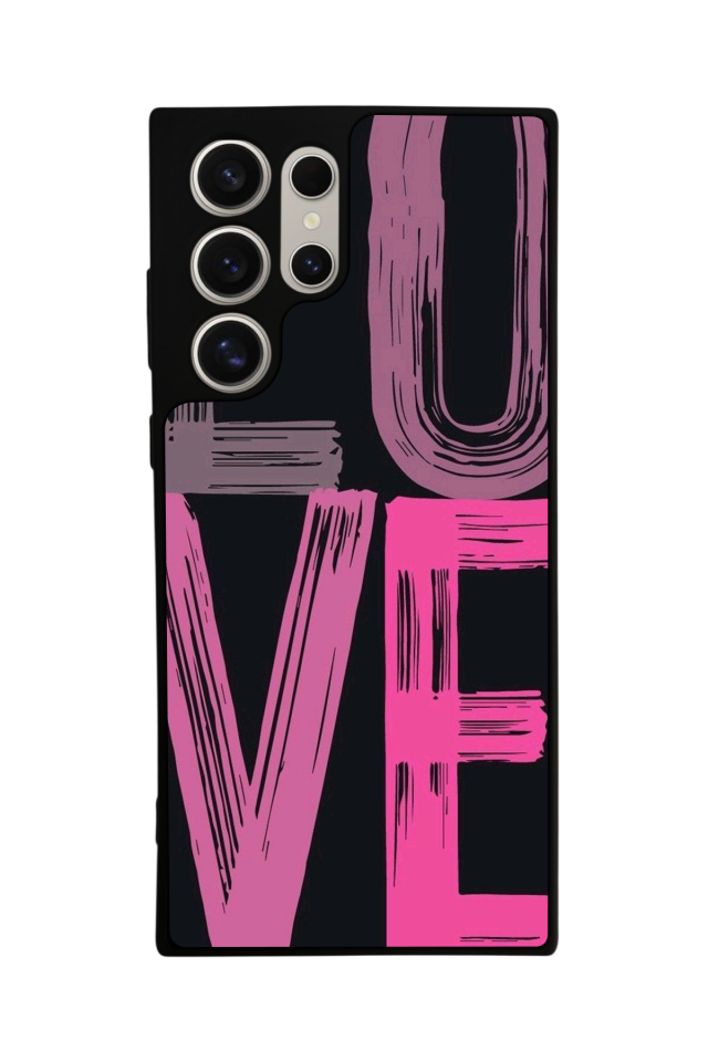 Samsung Galaxy S24 Ultra Uyumlu Love Tasarımlı Glossy Premium Kılıf