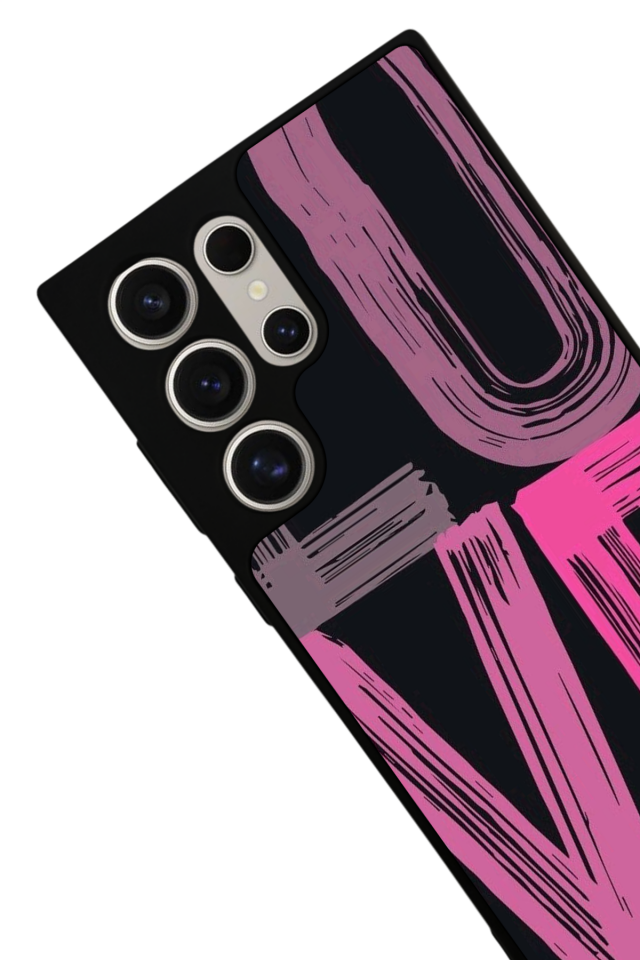 Samsung Galaxy S24 Ultra Uyumlu Love Tasarımlı Glossy Premium Kılıf