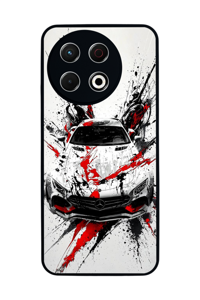 Tecno Spark 30 Pro Uyumlu Mercedes Tasarımlı Glossy Premium Kılıf