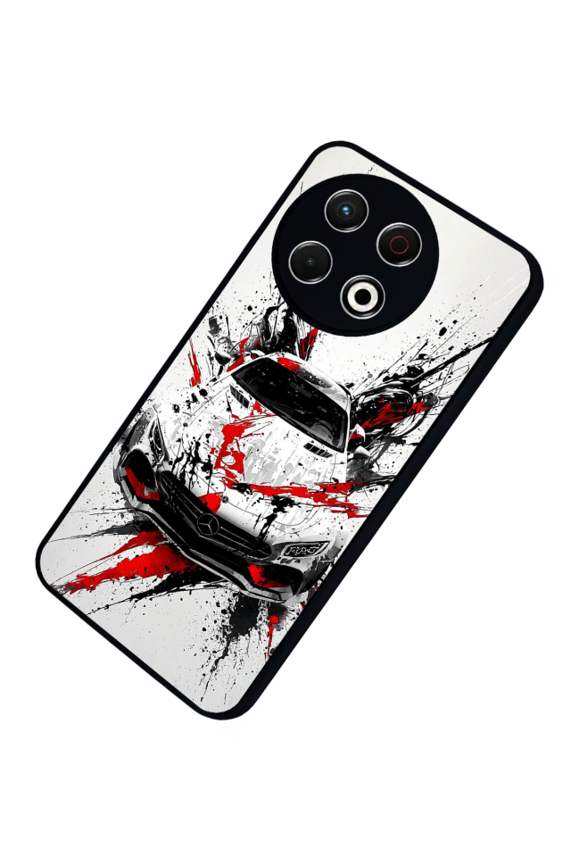 Tecno Spark 30 Pro Uyumlu Mercedes Tasarımlı Glossy Premium Kılıf