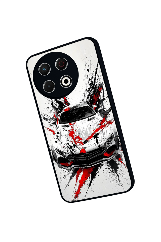 Tecno Spark 30 Pro Uyumlu Mercedes Tasarımlı Glossy Premium Kılıf