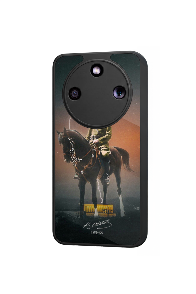 Honor Magic 8 Lite Uyumlu Mustafa Kemal Ataturk Tasarımlı Glossy Premium Kılıf