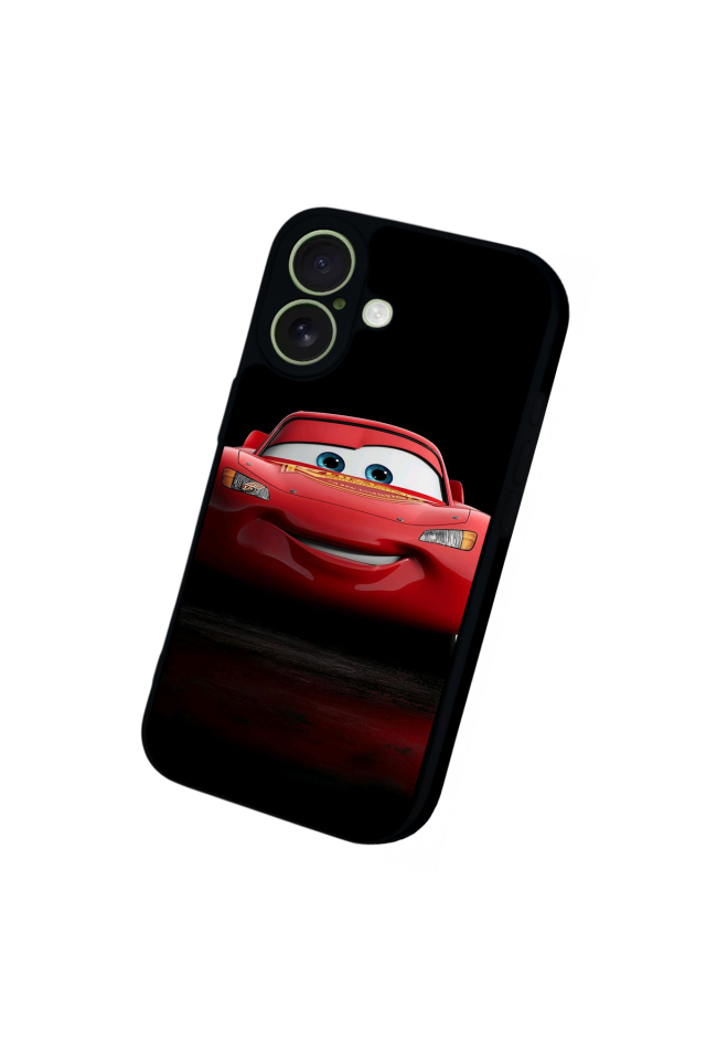 iPhone 17 Uyumlu Şimsek McQueen Tasarımlı Glossy Premium Kılıf