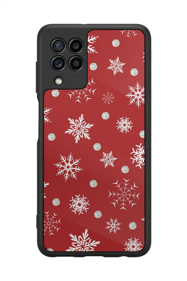 Samsung Galaxy M22 Uyumlu Yilbasi Christmas Tasarımlı Glossy Premium Kılıf