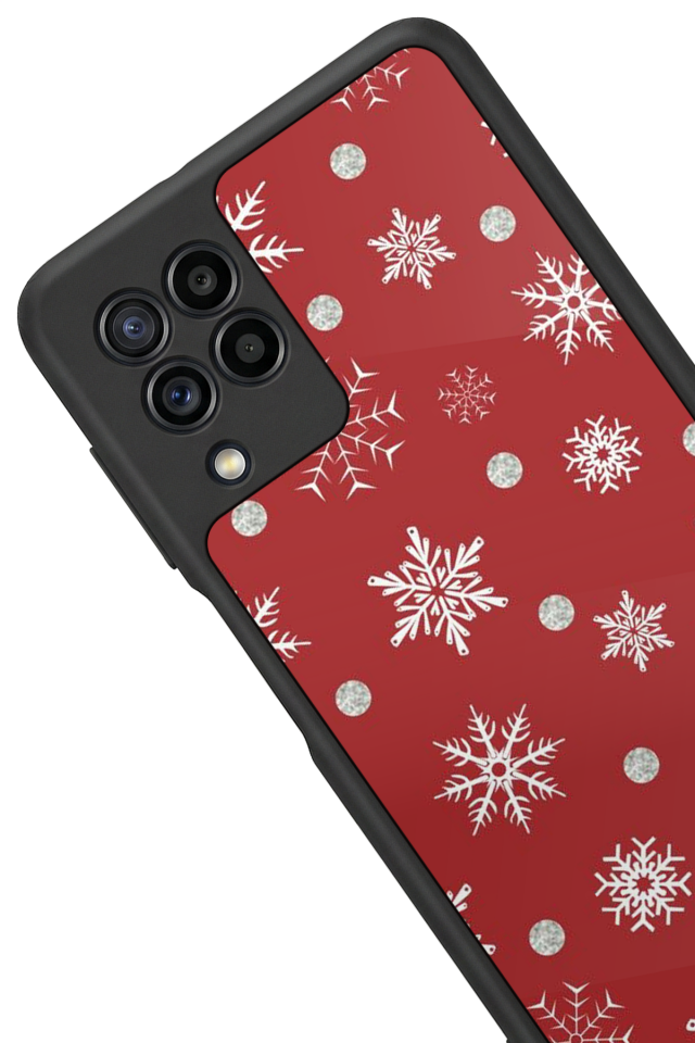 Samsung Galaxy M22 Uyumlu Yilbasi Christmas Tasarımlı Glossy Premium Kılıf