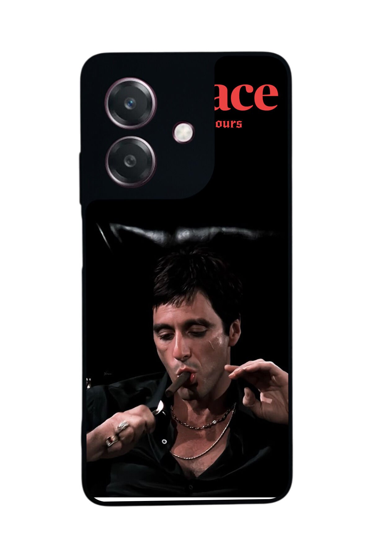 Oppo A3 5G Uyumlu Scarface Tasarımlı Glossy Premium Kılıf