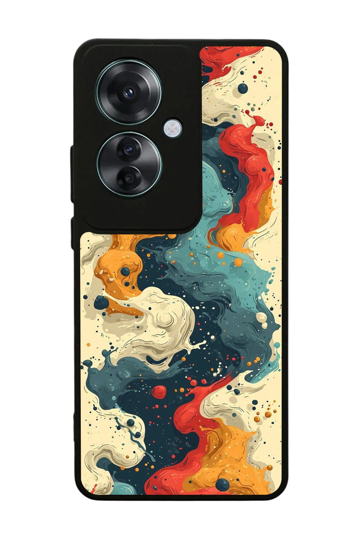 Oppo Reno 11F Uyumlu Abstract Tasarımlı Glossy Premium Kılıf