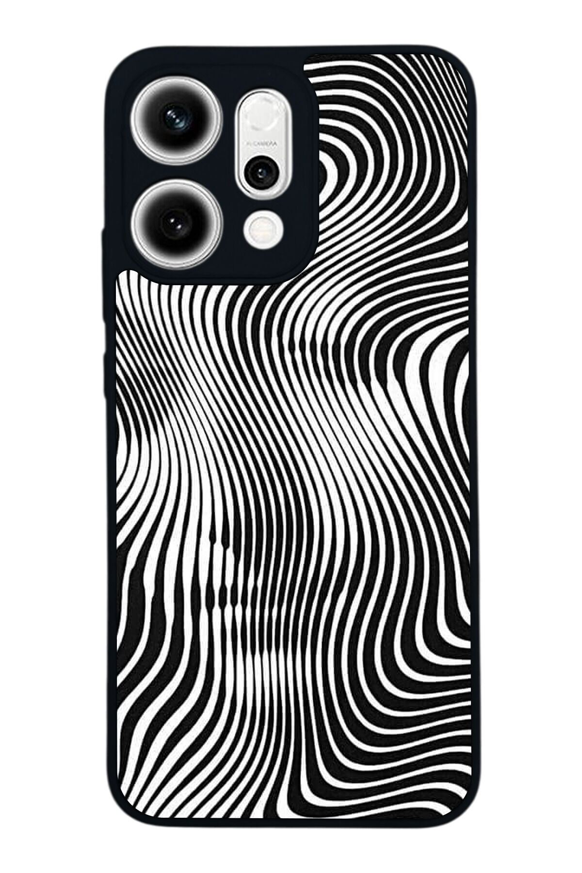 Oppo Reno 14 Uyumlu Çizgi Sanatı Tasarımlı Glossy Premium Kılıf