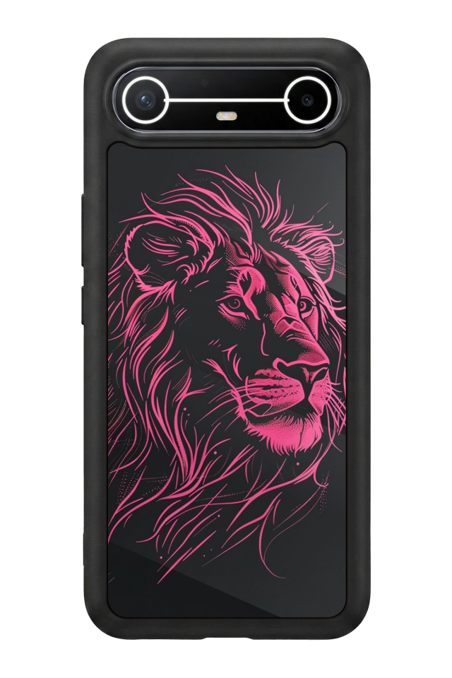 Tecno Spark Slim 5G Uyumlu Aslan Tasarımlı Glossy Premium Kılıf