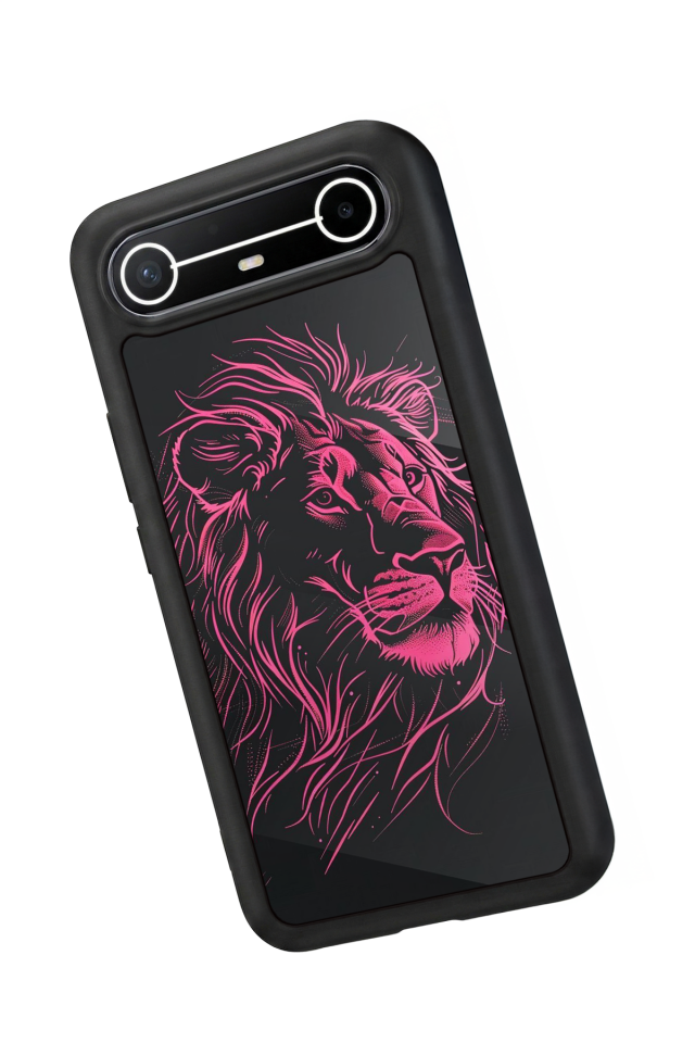 Tecno Spark Slim 5G Uyumlu Aslan Tasarımlı Glossy Premium Kılıf