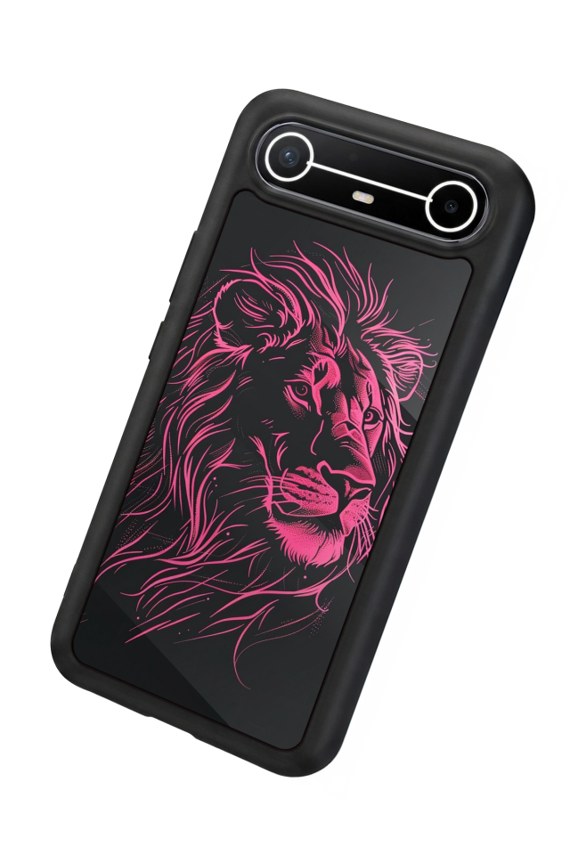 Tecno Spark Slim 5G Uyumlu Aslan Tasarımlı Glossy Premium Kılıf