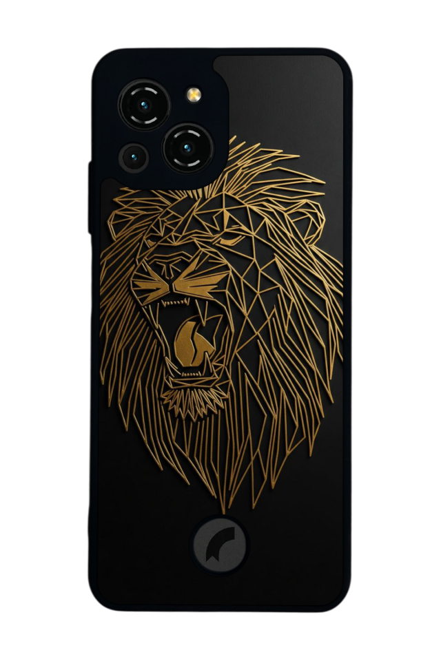 Reeder S23 Pro Max Uyumlu Aslan Tasarımlı Glossy Premium Kılıf