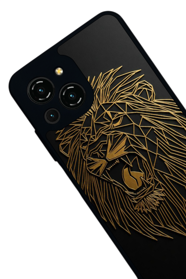 Reeder S23 Pro Max Uyumlu Aslan Tasarımlı Glossy Premium Kılıf