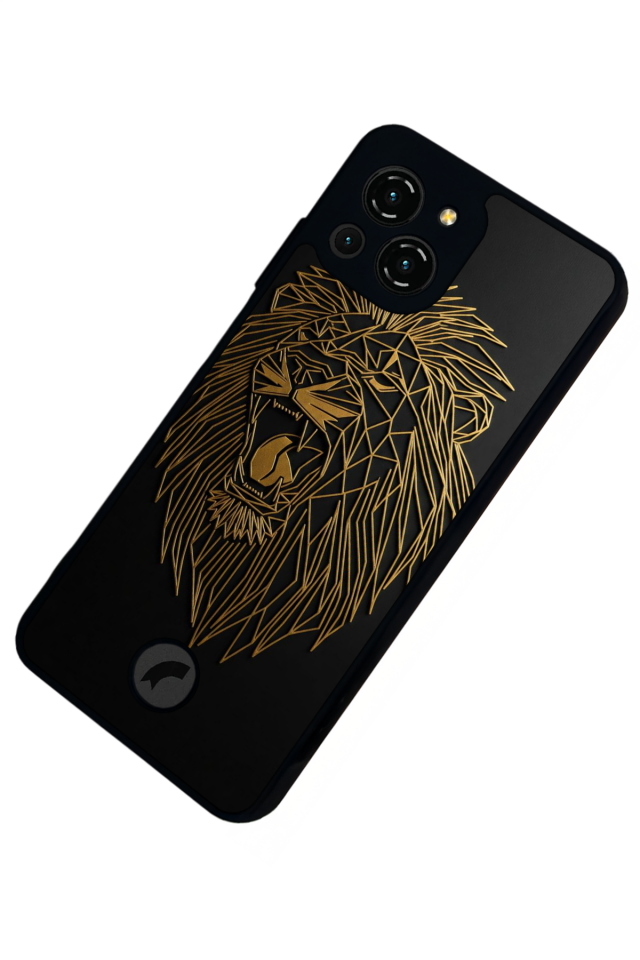 Reeder S23 Pro Max Uyumlu Aslan Tasarımlı Glossy Premium Kılıf