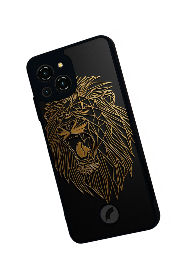 Reeder S23 Pro Max Uyumlu Aslan Tasarımlı Glossy Premium Kılıf