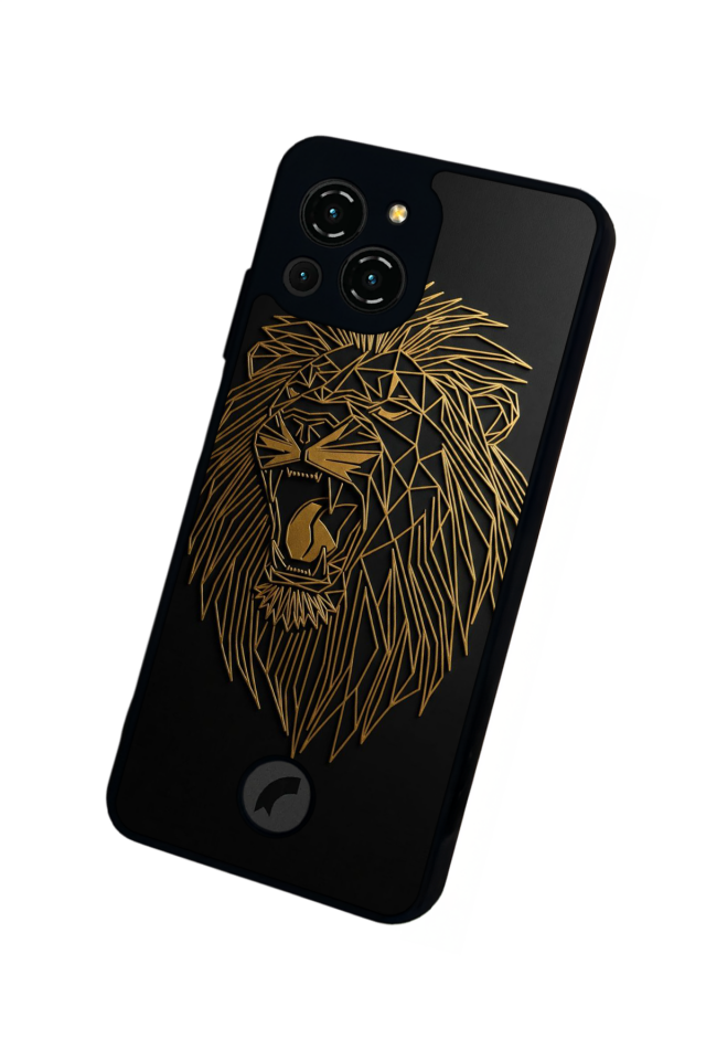 Reeder S23 Pro Max Uyumlu Aslan Tasarımlı Glossy Premium Kılıf