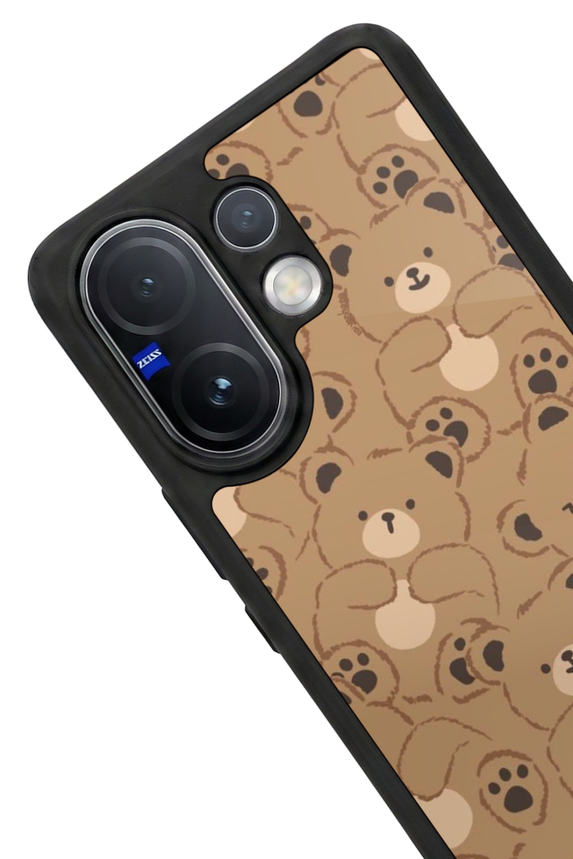 Vivo V60 Uyumlu Ayı Tasarımlı Glossy Premium Kılıf
