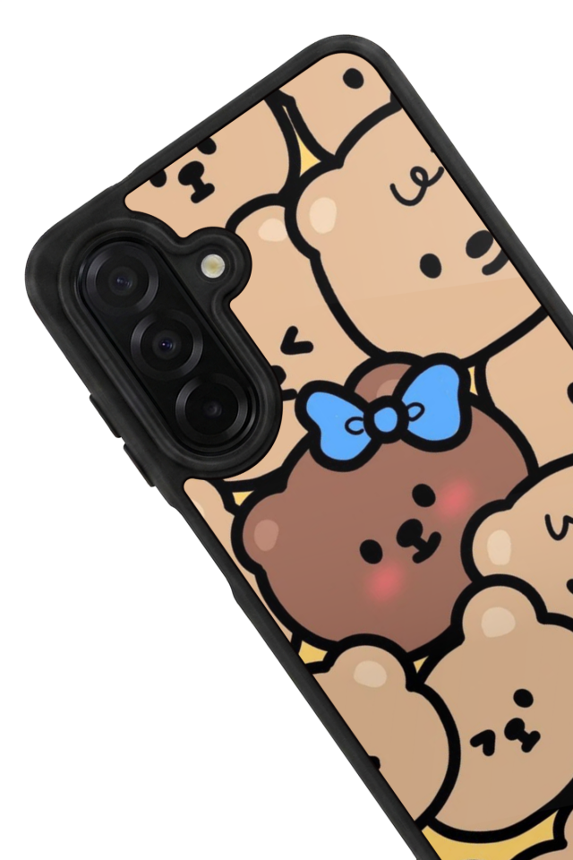 Samsung Galaxy A56 Uyumlu Ayı Tasarımlı Glossy Premium Kılıf