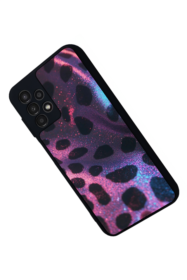Samsung Galaxy A23 Uyumlu Hologram Leopar Tasarımlı Glossy Premium Kılıf