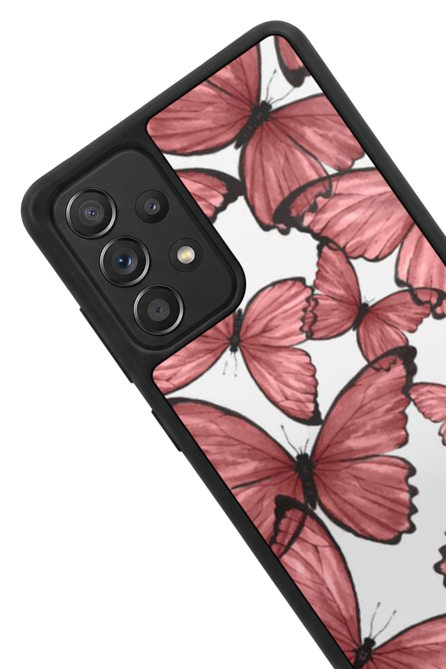 Samsung Galaxy A72 Uyumlu Kelebek Tasarımlı Glossy Premium Kılıf