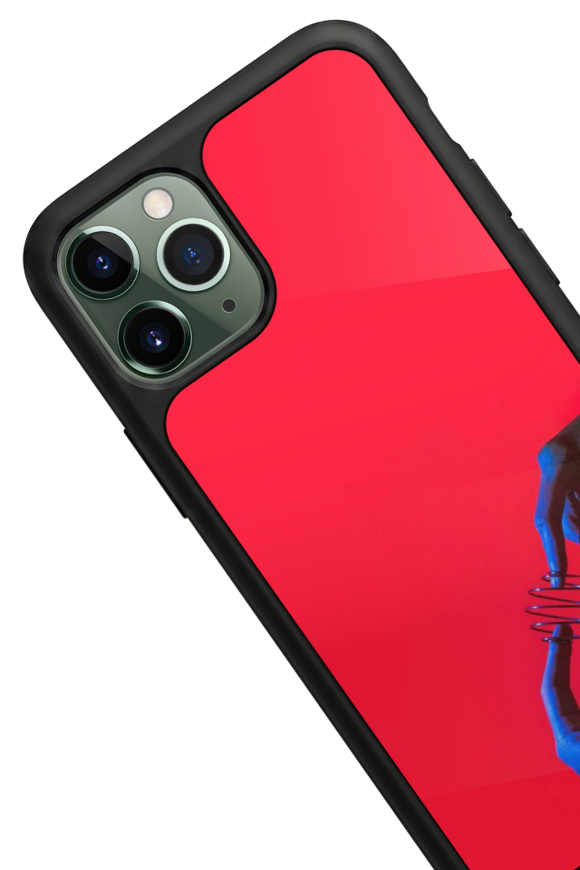 iPhone 11 Pro Max Uyumlu Kirmizi Tasarımlı Glossy Premium Kılıf