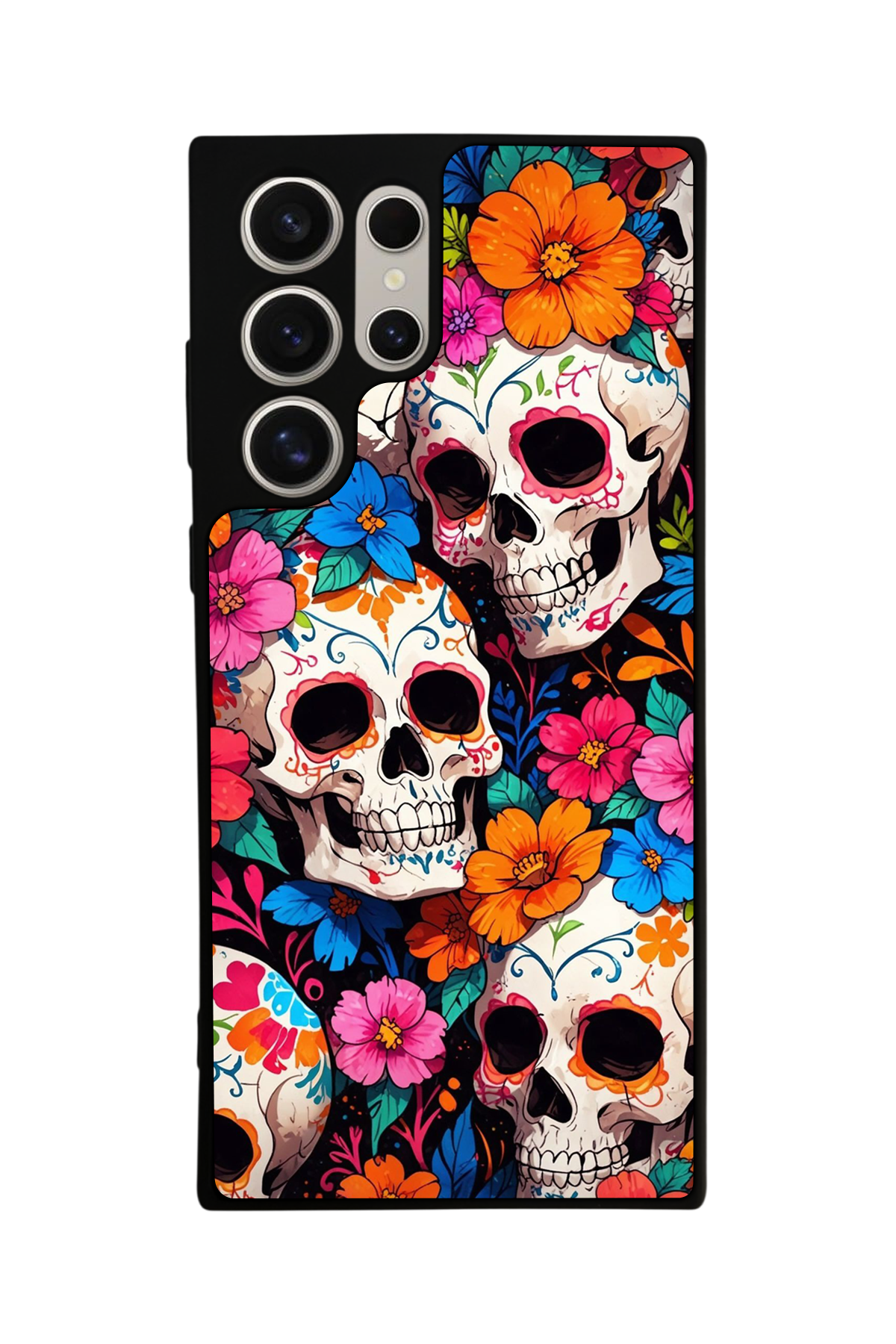 Samsung Galaxy S22 Ultra Uyumlu KuruKafa Tasarımlı Glossy Premium Kılıf