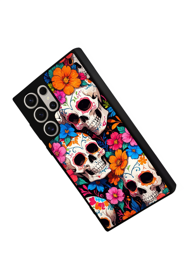 Samsung Galaxy S22 Ultra Uyumlu KuruKafa Tasarımlı Glossy Premium Kılıf