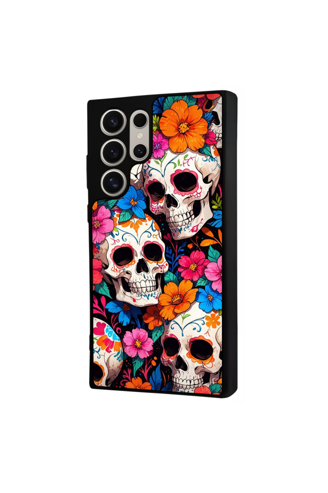 Samsung Galaxy S22 Ultra Uyumlu KuruKafa Tasarımlı Glossy Premium Kılıf