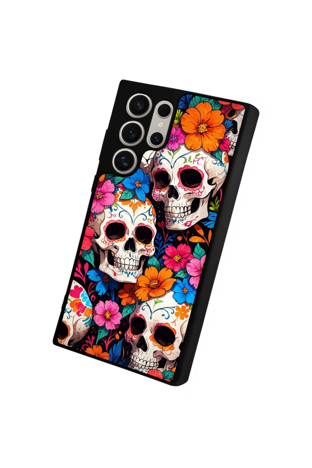 Samsung Galaxy S22 Ultra Uyumlu KuruKafa Tasarımlı Glossy Premium Kılıf