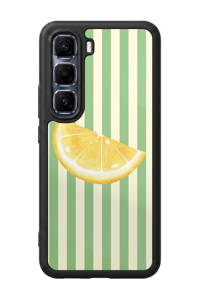 Infinix Hot 60 Pro Plus Uyumlu Limon Tasarımlı Glossy Premium Kılıf