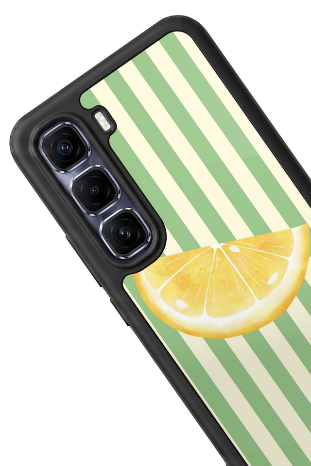 Infinix Hot 60 Pro Plus Uyumlu Limon Tasarımlı Glossy Premium Kılıf